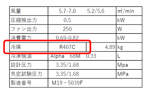 フロンの表示イメージ図