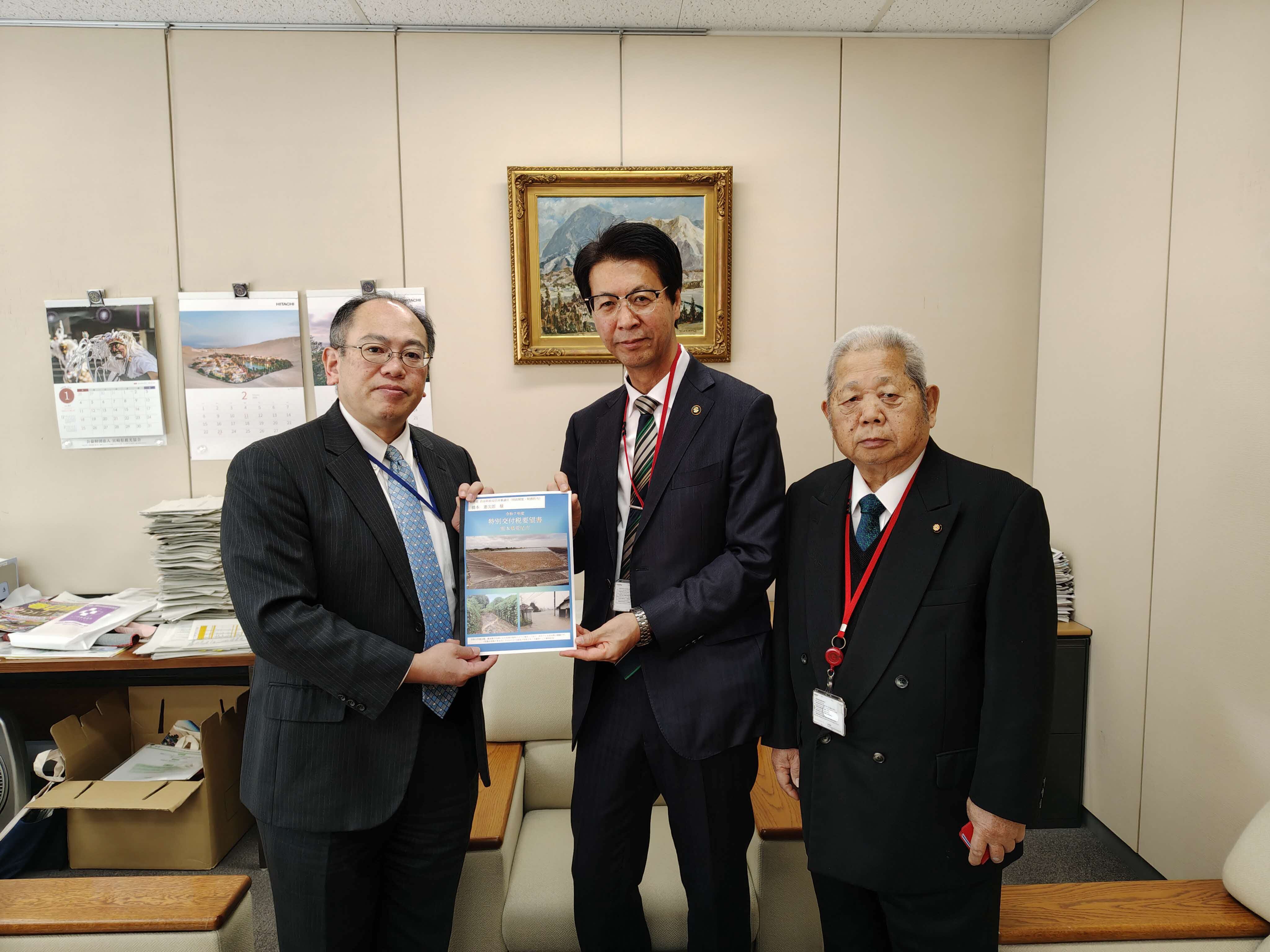 特別交付税要望活動の様子