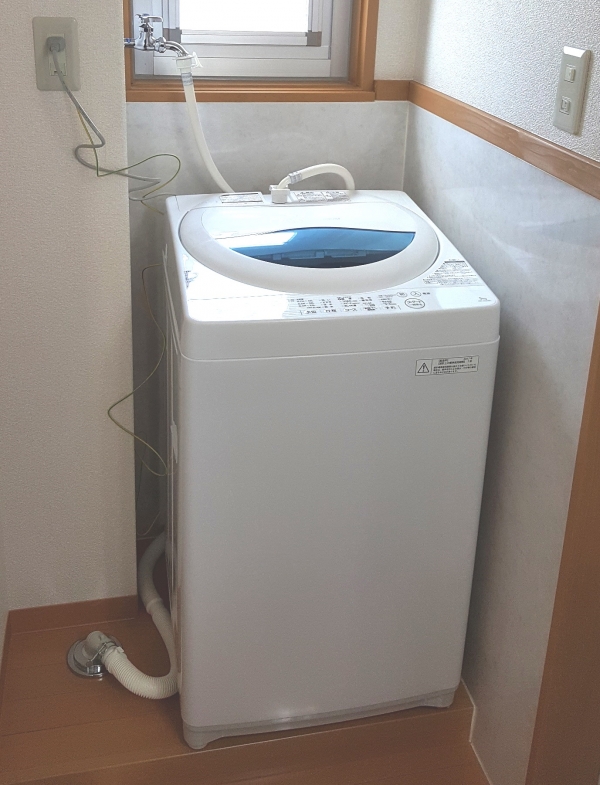 お試し暮らし体験住宅 洗濯機の写真